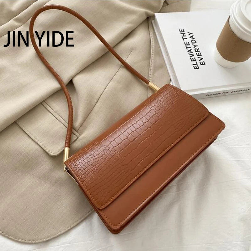 Animal Prints Shoulder Bag PU Leather Underarm Bag