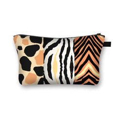 Leopard Print Makeup Bag Water Resistant Cosmetic Organizer for Women