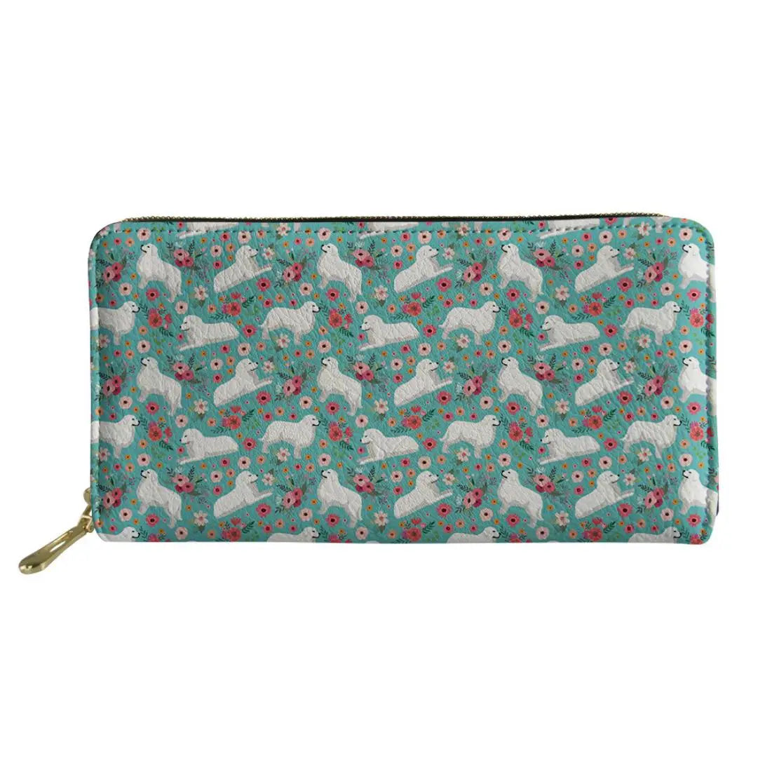 3D Floral Paint Women's Long Wallet