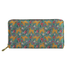 3D Floral Paint Women's Long Wallet
