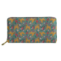3D Floral Paint Women's Long Wallet