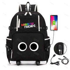 Anime Cosplay Rainbow Backpack Student School Shoulder Bags Teentage Travel Ruck