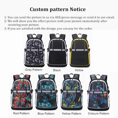 Anime Cuphead Oxford USB Backpack Cartoon Travel Schoolbag