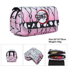 Demon Slayer Tanjirou Zipper Stationery Bag Wallet School Gift