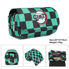 Demon Slayer Tanjirou Zipper Stationery Bag Wallet School Gift