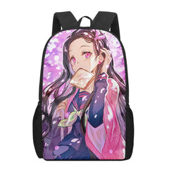 Nezuko Print School Bag for Boys and Girls