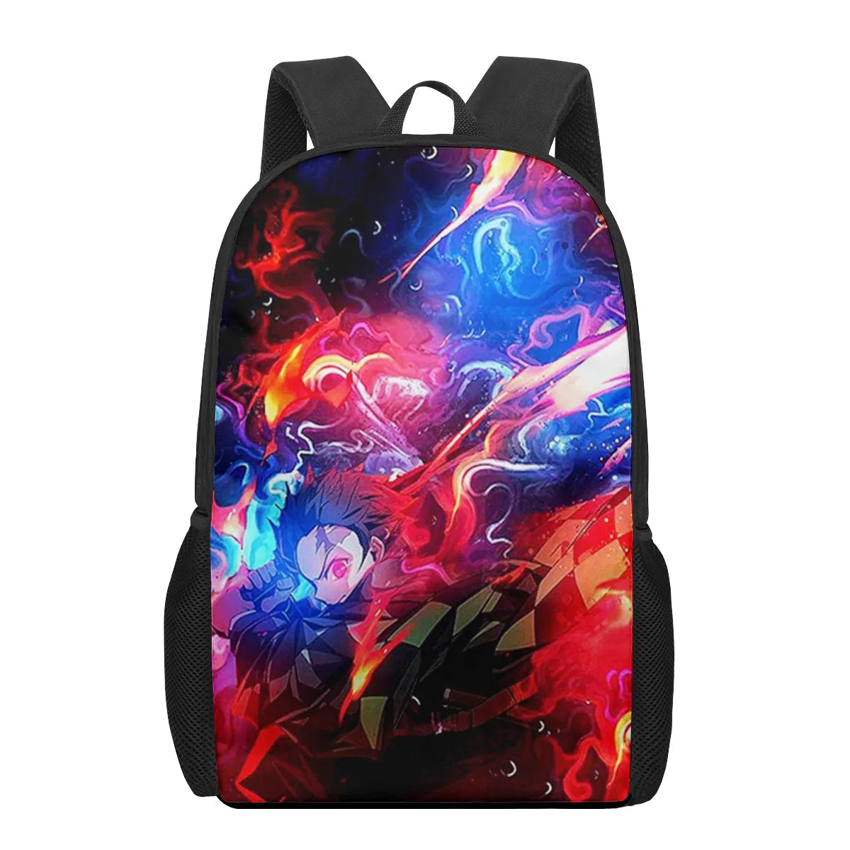 Demon Slayer Tanjirou Print School Backpack for Kids