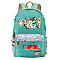 Anime Fairy Tail Zip Print Backpack Student Schoolbag Teenger Packsack