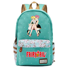 Anime Fairy Tail Zip Print Backpack Student Schoolbag Teenger Packsack