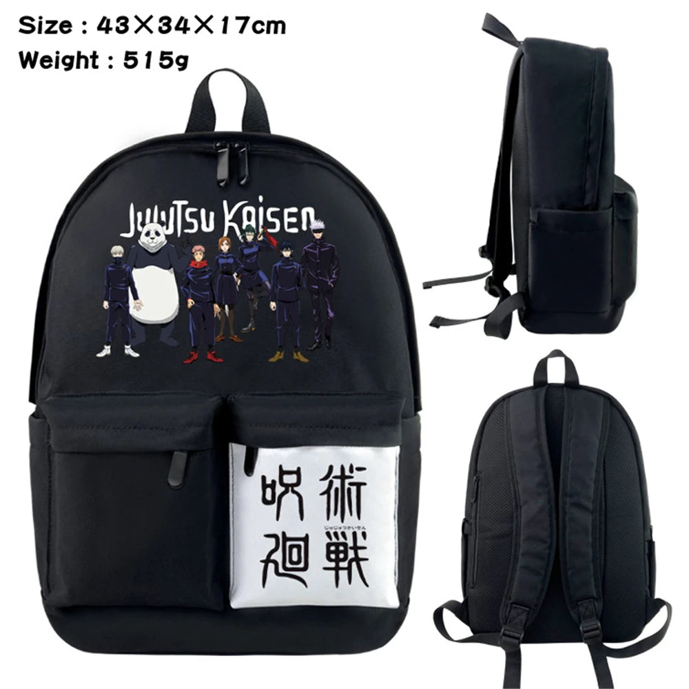 Jujutsu Kaisen Nylon Backpack Student Schoolbag Laptop Bag