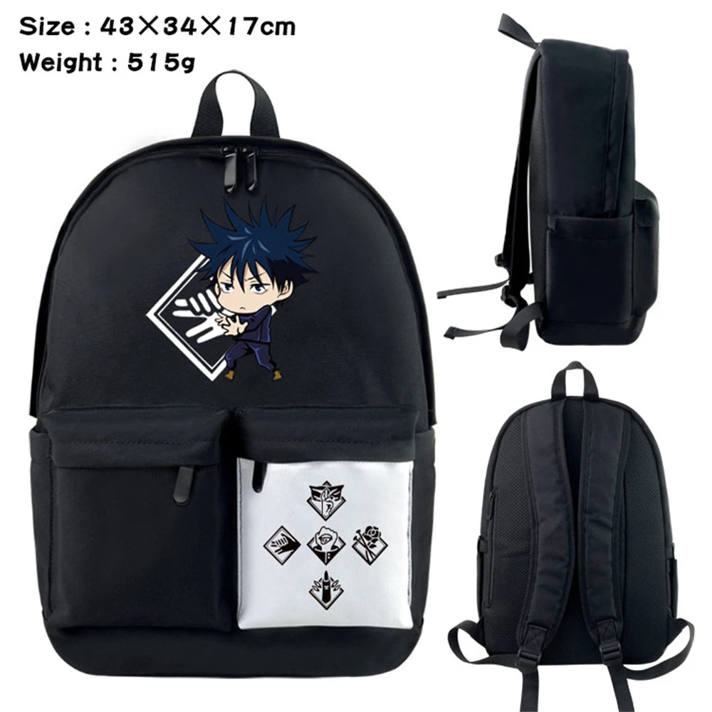 Jujutsu Kaisen Nylon Backpack Student Schoolbag Laptop Bag