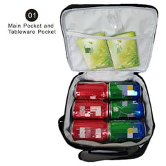 Yellow Cartoon Character Lunch Bag Insulated Thermal Tote