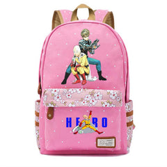 One Punch-Man Canvas Backpack Schoolbag Travel Laptop Bag
