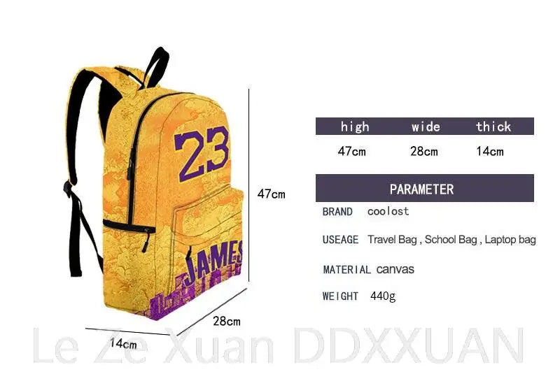 Anime Rainbow School Bags Backpacks Kids Bags Big Capacity Travel Bag