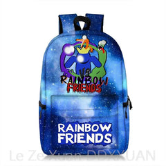 Anime Rainbow School Bags Backpacks Kids Bags Big Capacity Travel Bag
