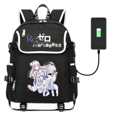 Anime Re:Life In A Different World From Zero Zip Backpack