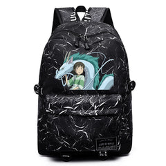 Anime Spirited Away Backpack Casual Teenger Packsack Unisex Student