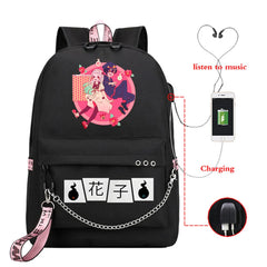 Anime Toilet-Bound Hanako School Backpack USB Manga School Bags