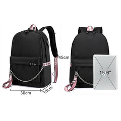 Anime Toilet-Bound Hanako School Backpack USB Manga School Bags