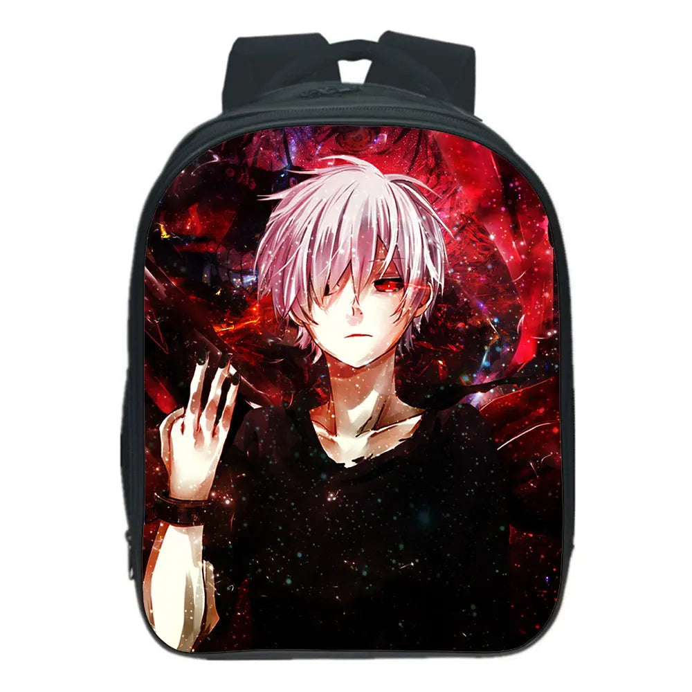 Tokyo Ghoul Backpack Children School Bag Double-layer Bookbag