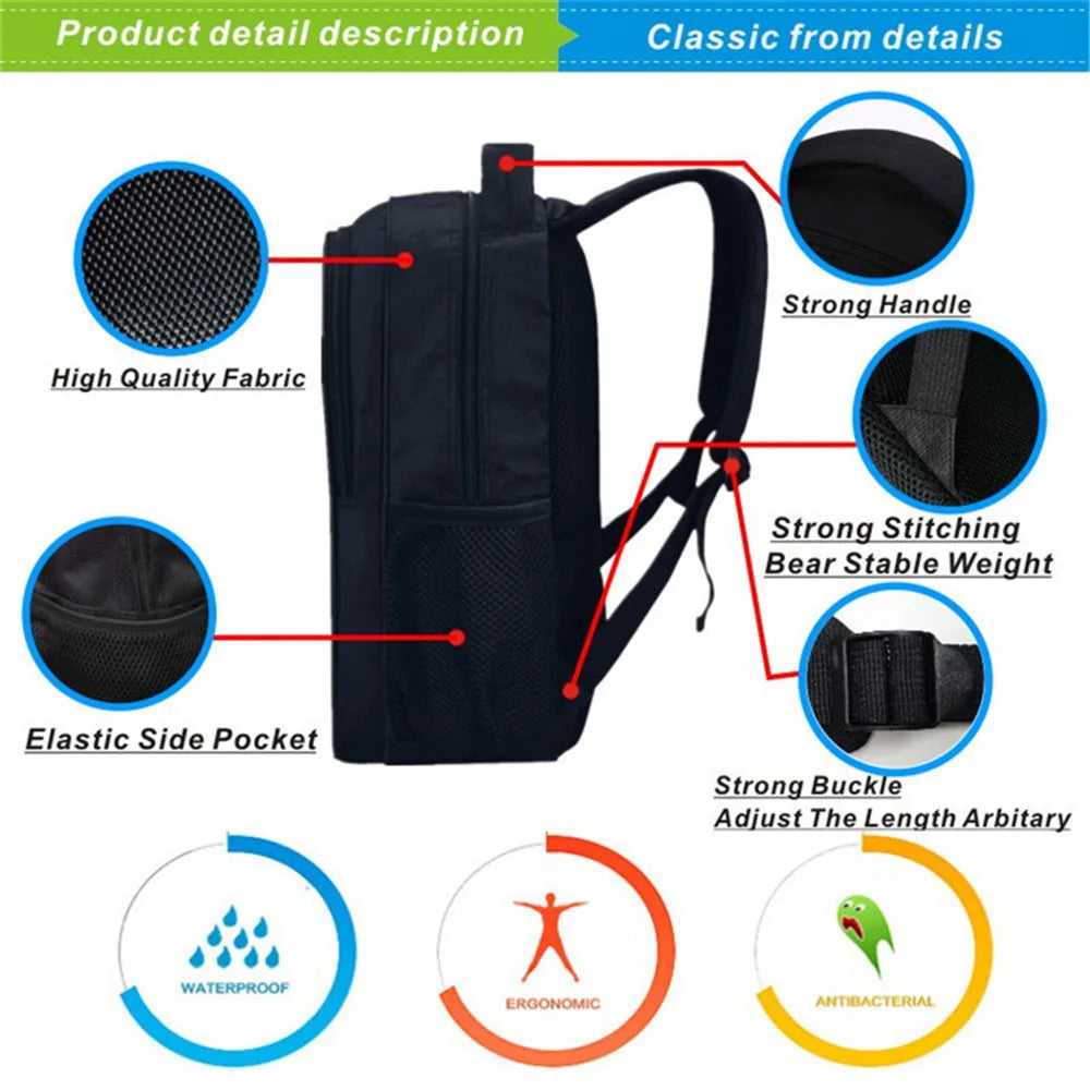 Tokyo Ghoul Double-layer School Bag Large Capacity Backpack