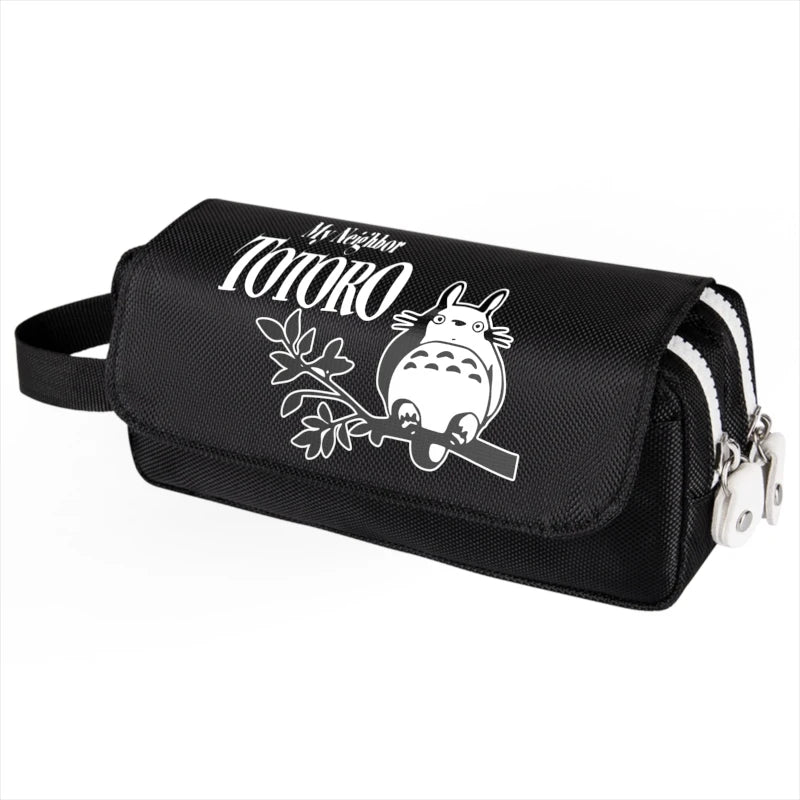 Anime Totoro Pencil Case Large Capacity School Pen Supplies Pencil Bag