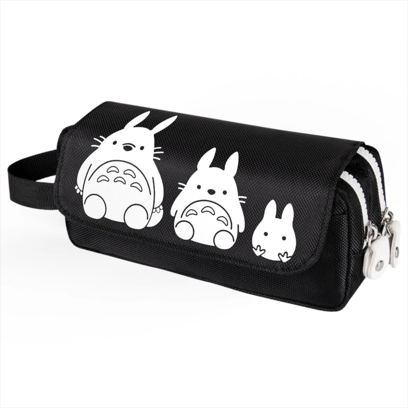 Anime Totoro Pencil Case Large Capacity School Pen Supplies Pencil Bag