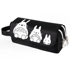 Anime Totoro Pencil Case Large Capacity School Pen Supplies Pencil Bag