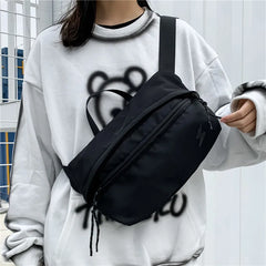 Nylon Crossbody Shoulder Bag Unisex Phone Chest Bag