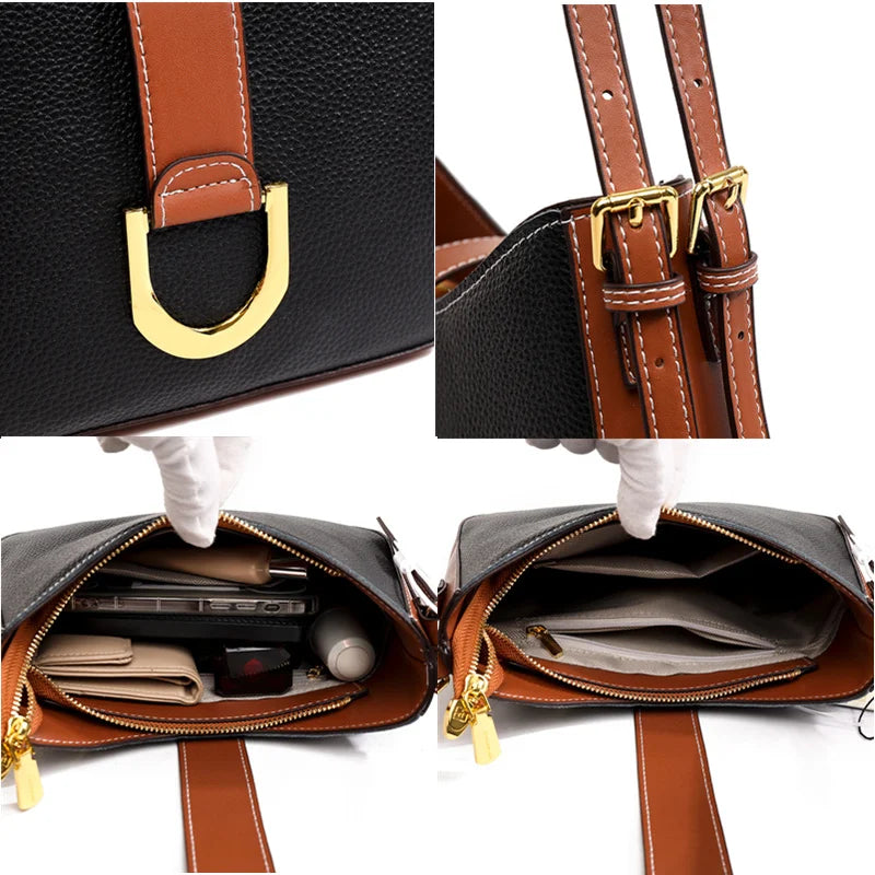 Women Leather Shoulder Bag Crossbody Bag Leather Purse Handbag