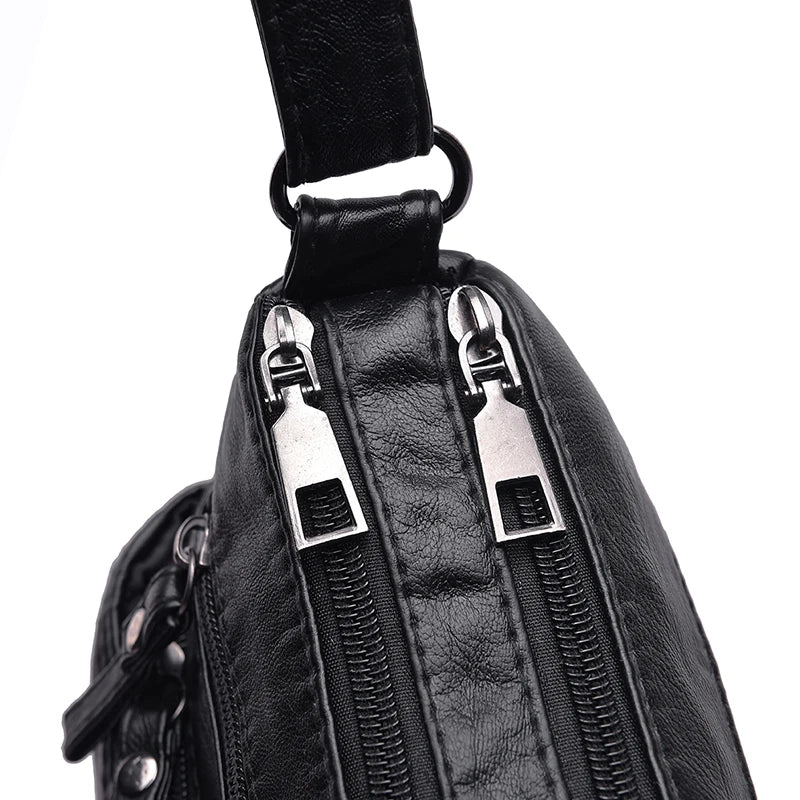 Soft Leather Crossbody Shoulder Bag for Girls
