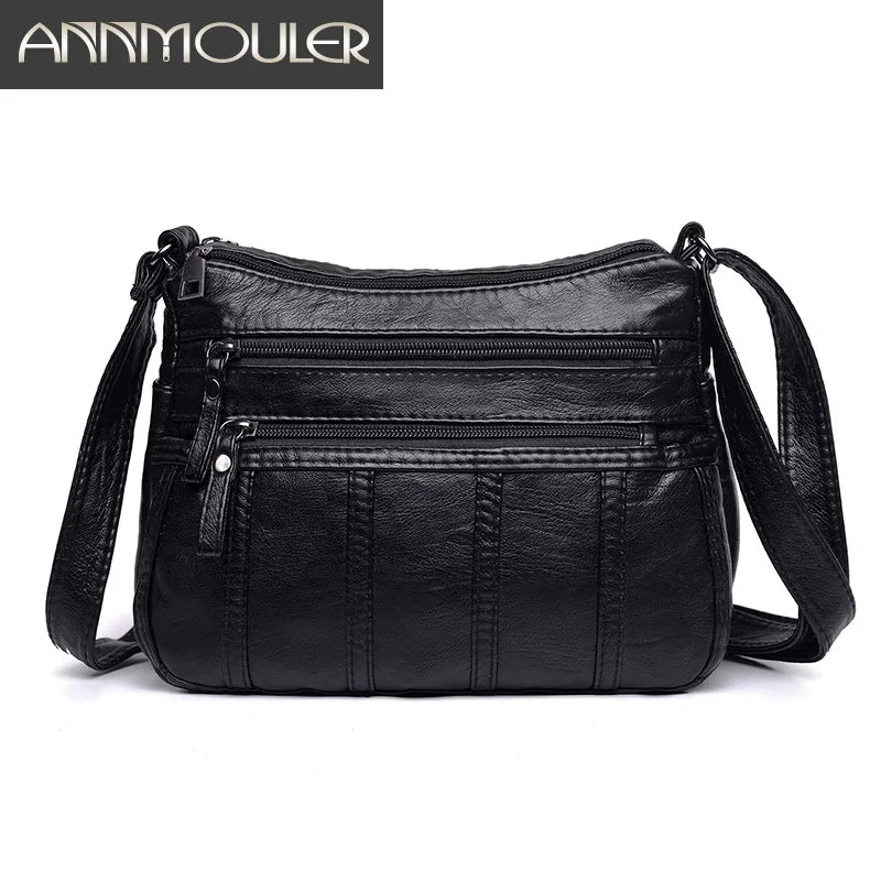 Soft Leather Crossbody Shoulder Bag for Girls