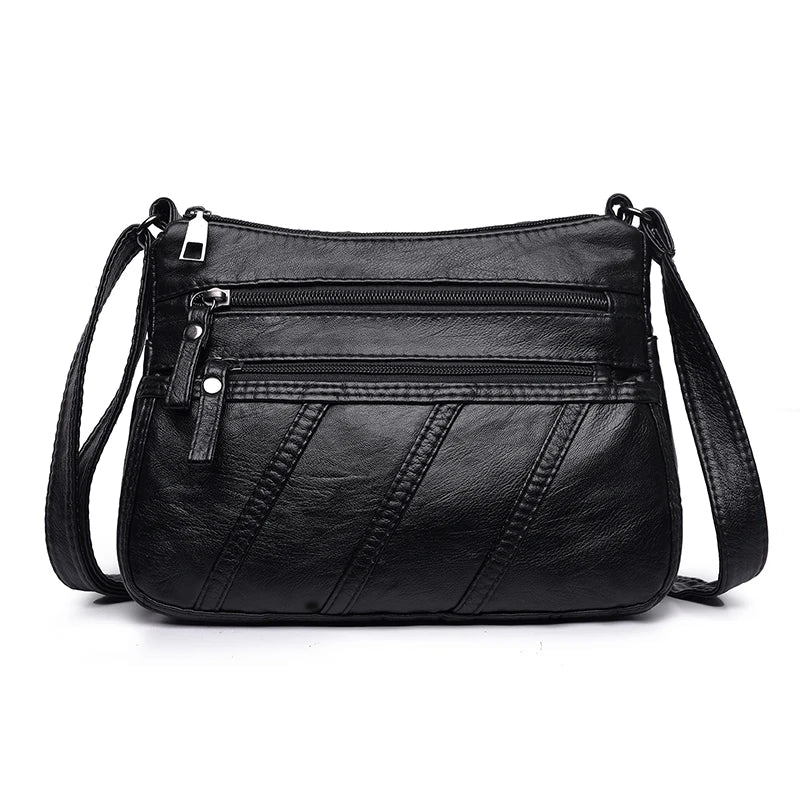 Soft Leather Crossbody Shoulder Bag for Girls