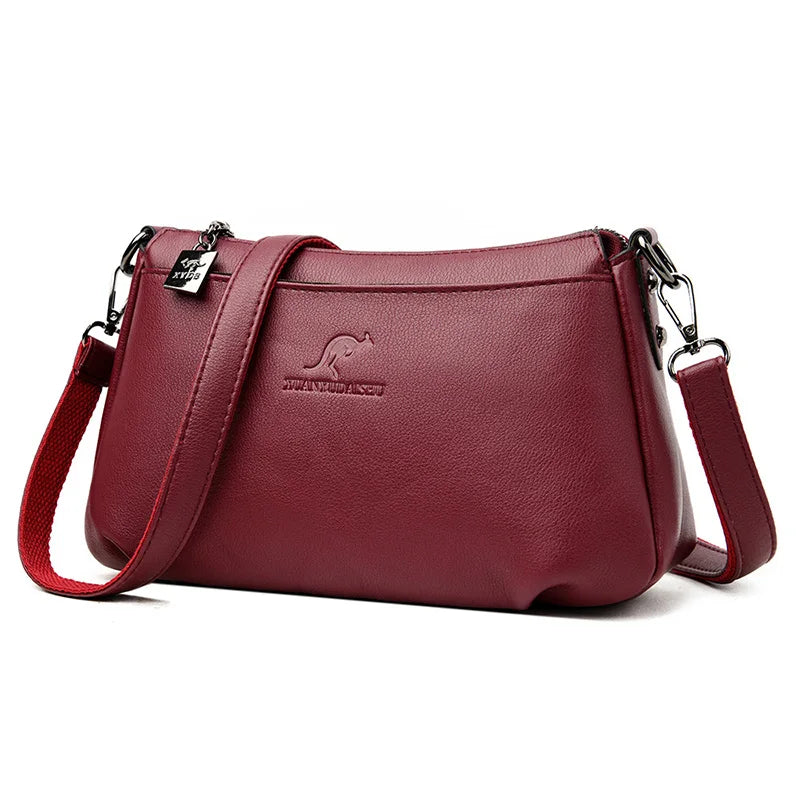 Women Crossbody Bag Small Flap Shoulder Bag PU Leather Handbag