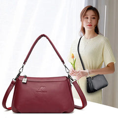 Women Crossbody Bag Small Flap Shoulder Bag PU Leather Handbag