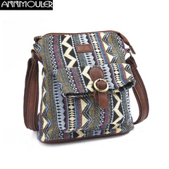 Vintage Women Shoulder Bag Fabric Crossbody Bag Handbag Purse Woman Messenger Ba