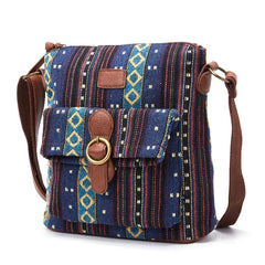 Vintage Women Shoulder Bag Fabric Crossbody Bag Handbag Purse Woman Messenger Ba