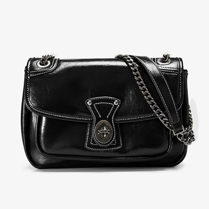 Women's Retro Messenger Bag with Classic Wallet Satchel