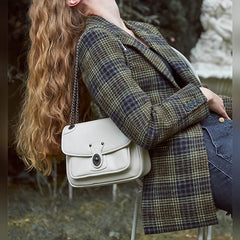 Women's Retro Messenger Bag with Classic Wallet Satchel