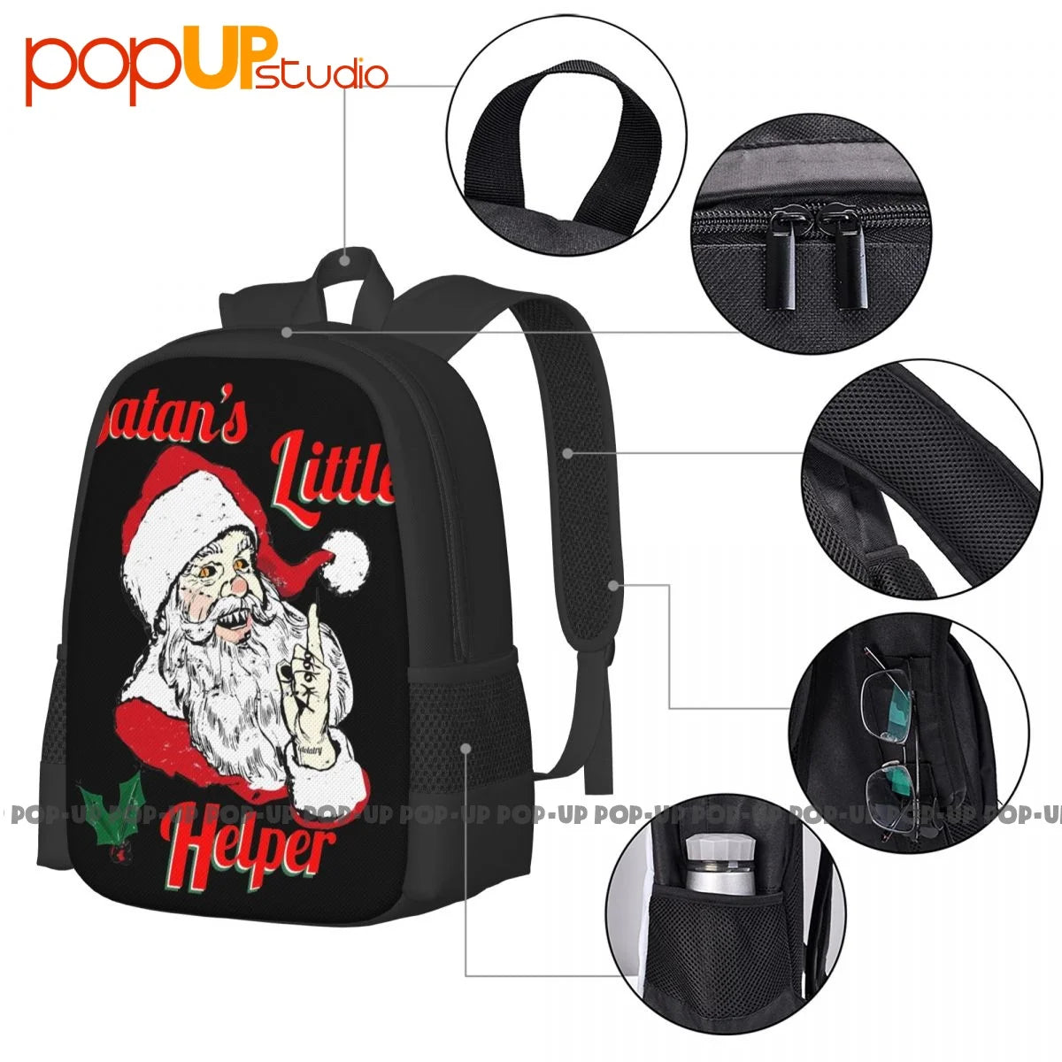 Satan's Little Backpack Large Capacity Print Schoolbag Shopping Bag