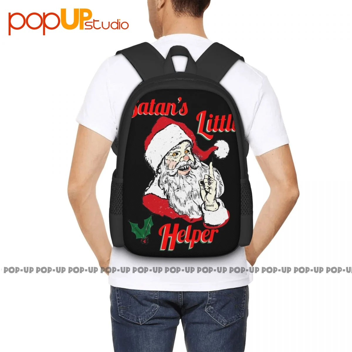 Satan's Little Backpack Large Capacity Print Schoolbag Shopping Bag