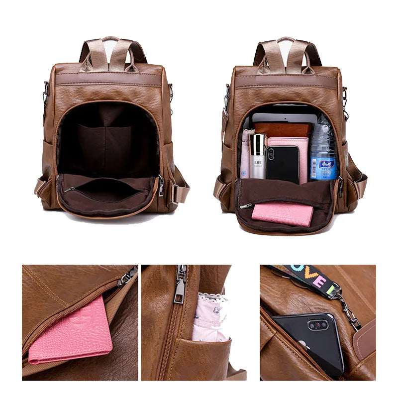 Anti Theft Backpack Women Bags Multifunction Female Backpack