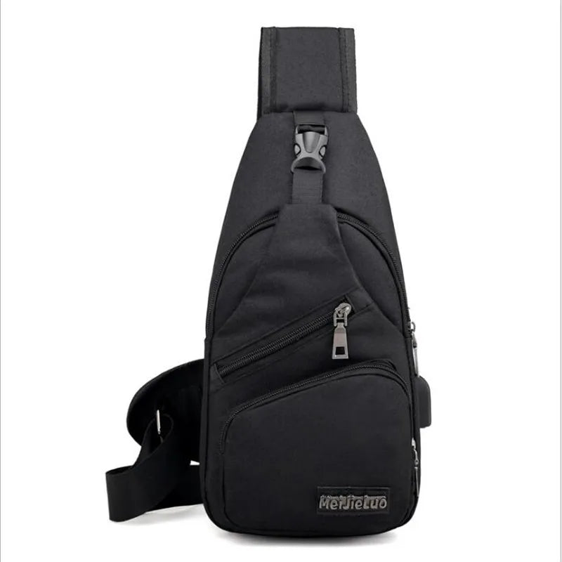 Anti Theft Chest Bag USB Crossbody