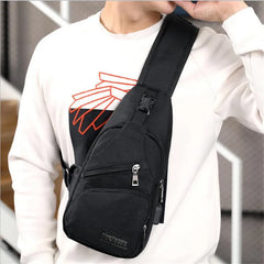 Anti Theft Chest Bag USB Crossbody