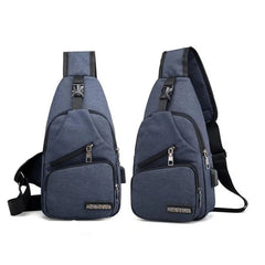 Anti Theft Chest Bag USB Crossbody