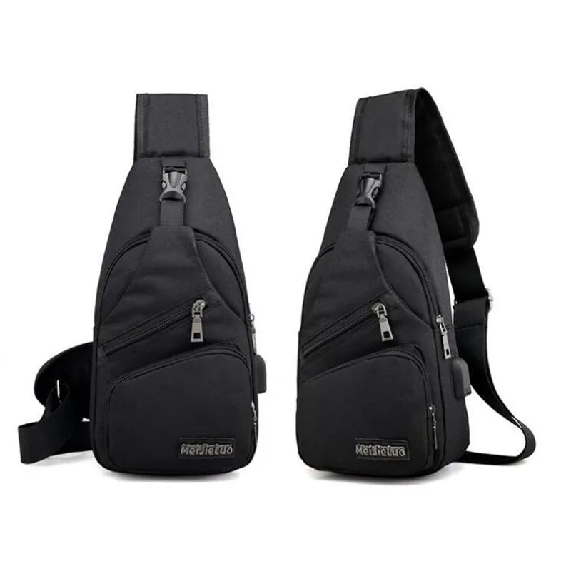 Anti Theft Chest Bag USB Crossbody