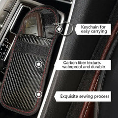 RFID Signal Blocking Car Key Wallet - Anti-Theft Keyless Entry Cover