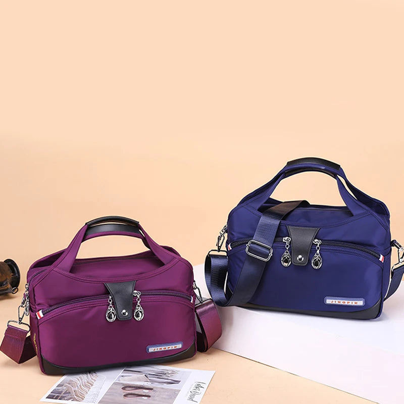 Anti Thief Casual Nylon Shoulder Bag Waterproof Tote Bag Large Capacity