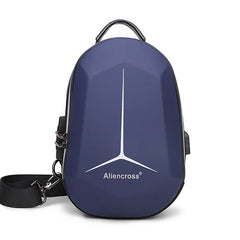 Anti-theft Lock Crossbody Bag USB Charging Travel Shoulder Bag