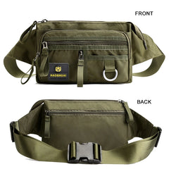 Anti-theft Money Pocket Phone Chest Bag Waterproof Zipper Nylon Waist Belt Bags